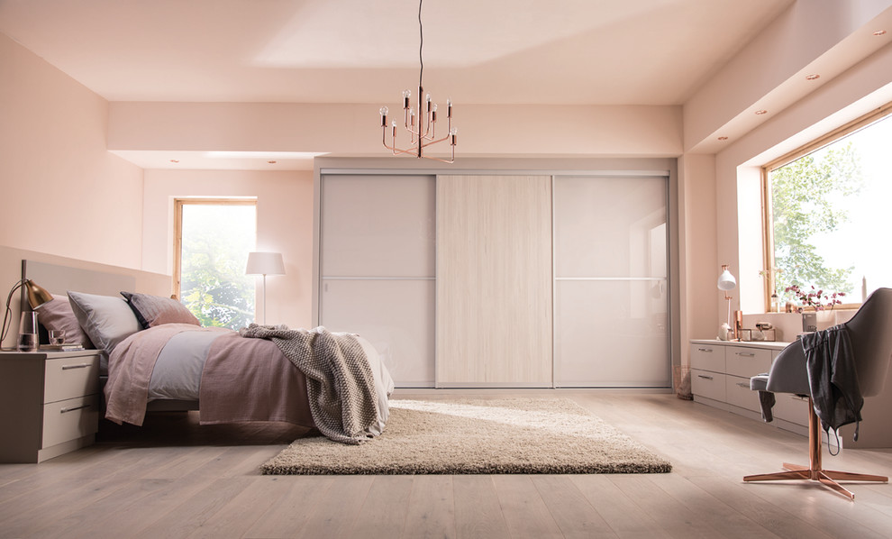 Inspiration for a contemporary bedroom in West Midlands.