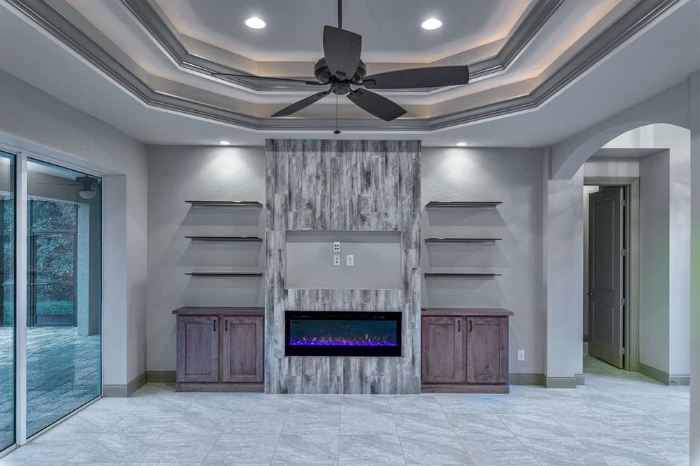 Home design - transitional home design idea in Miami