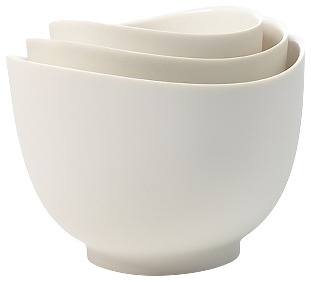 iSi Mixing Bowl Set White - Modern - Mixing Bowls - by eKitchenWorld iSi Mixing Bowl Set White - Modern - Mixing Bowls - by eKitchenWorld