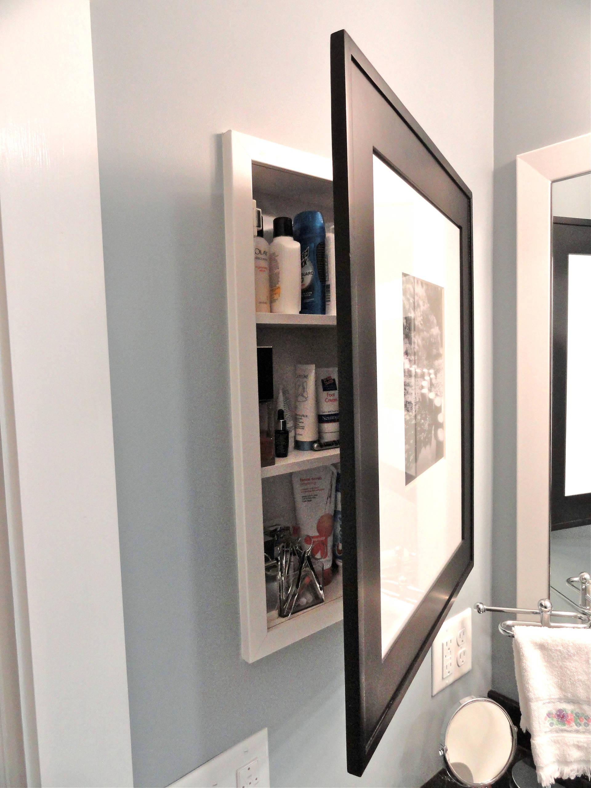 photo Recessed Bathroom Medicine Cabinet Ideas medicine cabinet on the bathroom wall