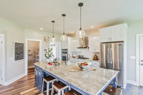 Farmhouse kitchen in custom home in Rochester NY 