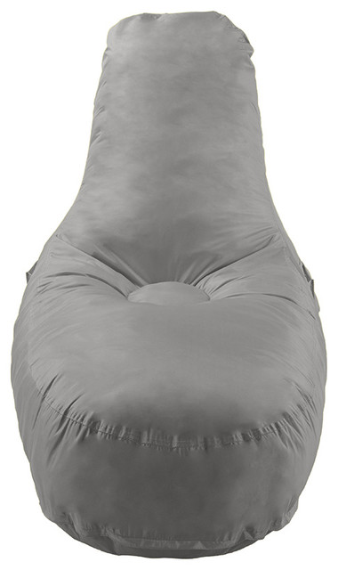 Waterproof Bean Bag Lounge Chair With Pockets Contemporary Waterproof Bean Bag Lounge Chair With Pockets Gray