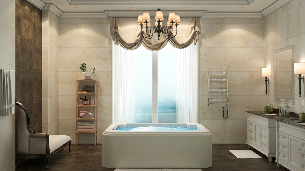 Дизайн проект особняка 834 кв.м. в современной классике