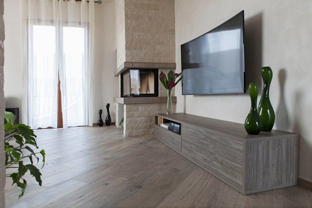 Modern Villa in Brianza trendy-dagligstue