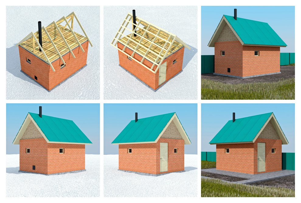 Форэскиз бани 3х4 для дачного участка