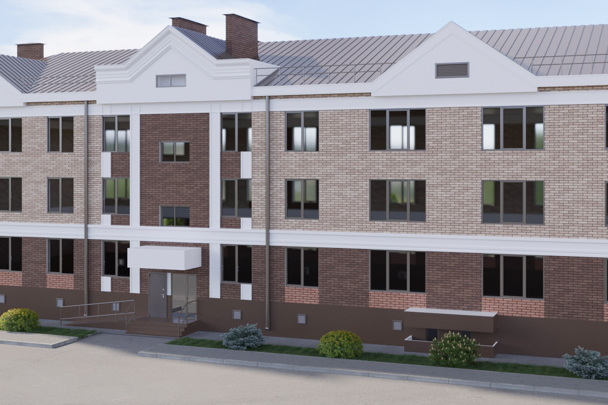 Фасад многоквартирного дома