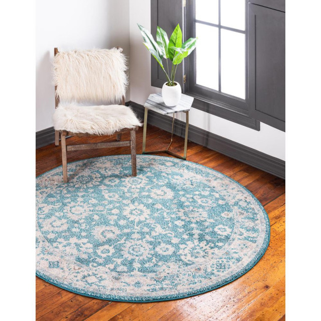 Unique Loom Krystle Penrose Rug, 3'3x3'3 Contemporary Area Rugs