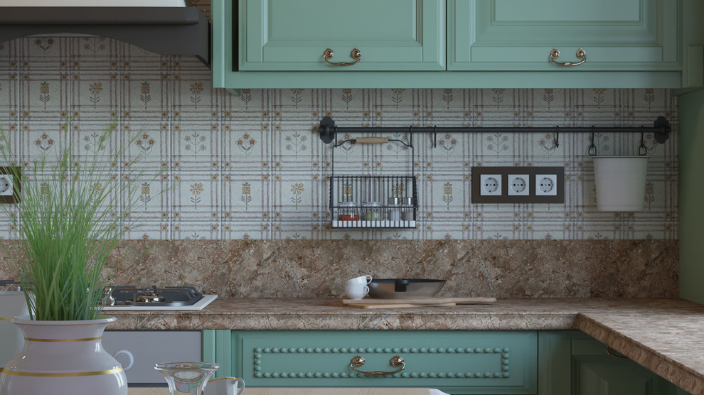 Интерьер кухни в стиле фьюжн