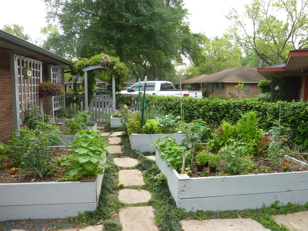 Photo of an eclectic garden in Houston.