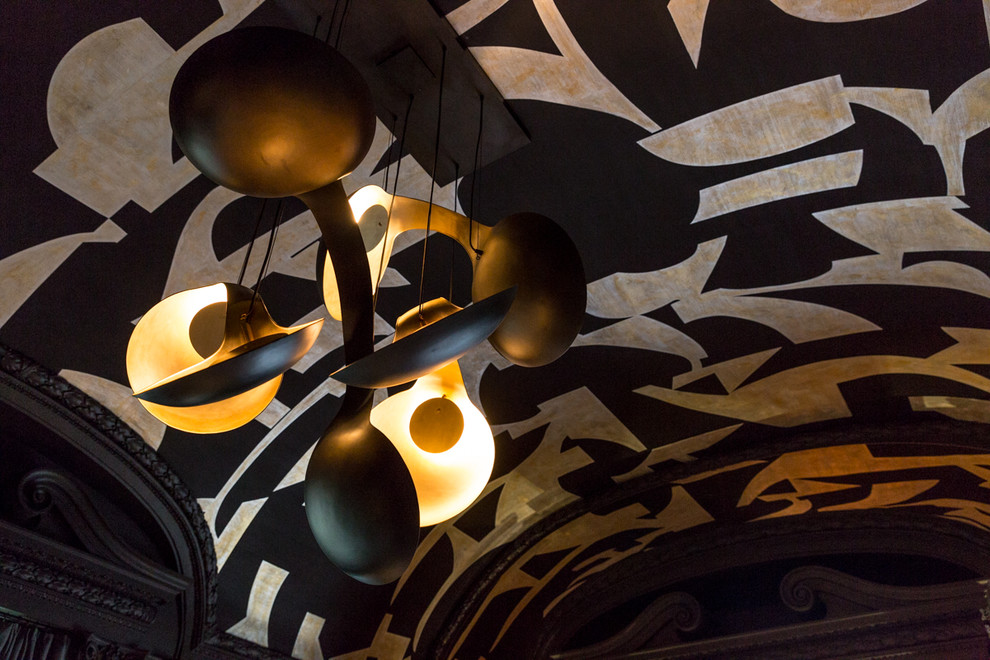 Example of a trendy living room design