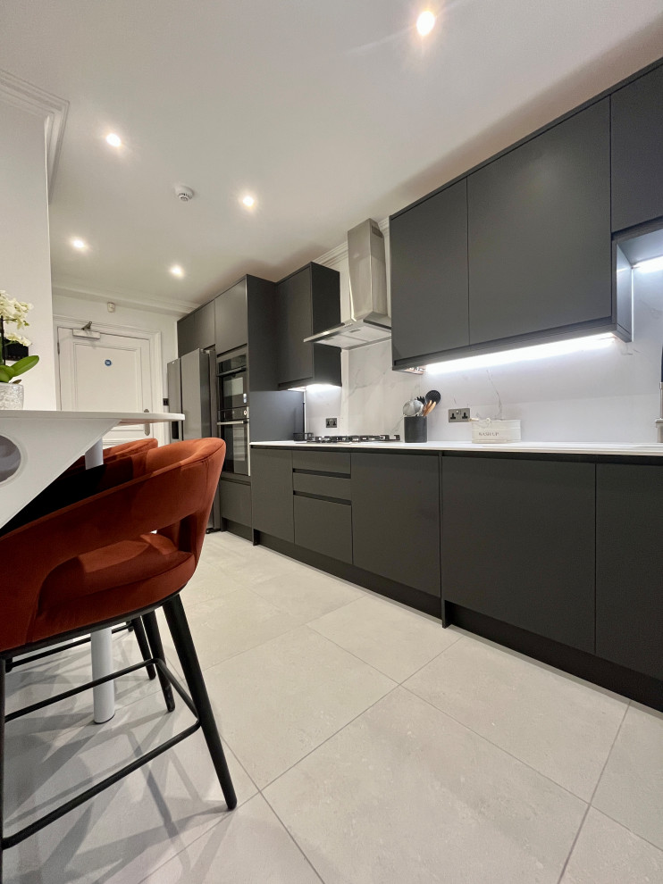 London W1 Modern Kitchen Renovation