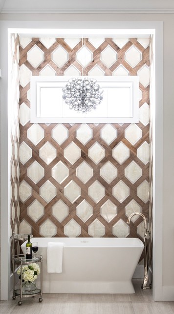 Transitional Elegance Master Bath klassisch-modern-badezimmer