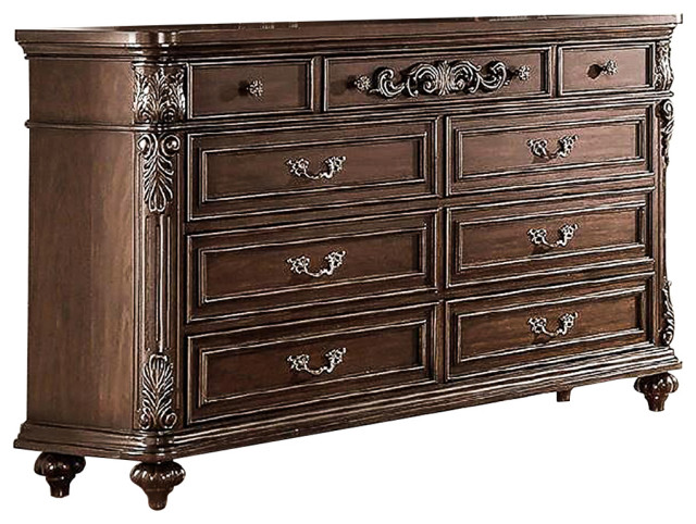Wood Dresser with 9 Drawers - Victorian - Dressers - by Simple Relax ...