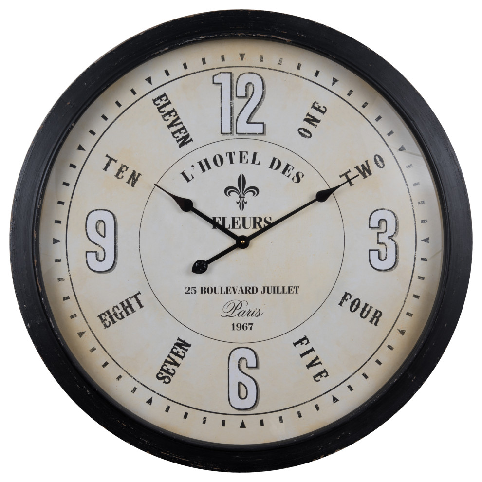 Yosemite Home Decor Fleur Village Wall Clock Mediterranean Wall