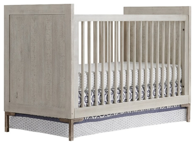 Westwood Design Beck Modern Wood Cottage Crib in Willow Gray Finish