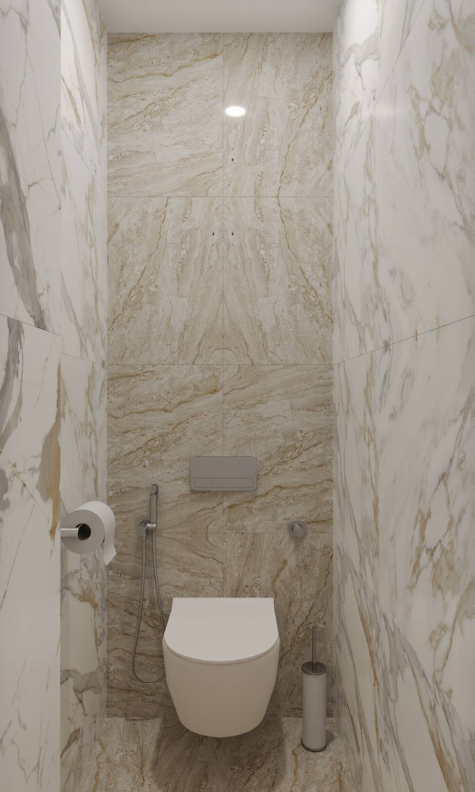 Санузел и Ванна из керамогранита и оникса