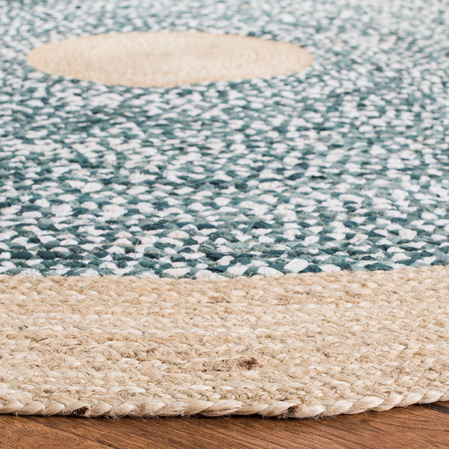 Cape Cod Collection Area Rug Safavieh Cape Cod Collection CAP210 Rug, 4' Round - Beach Style - Area ...
