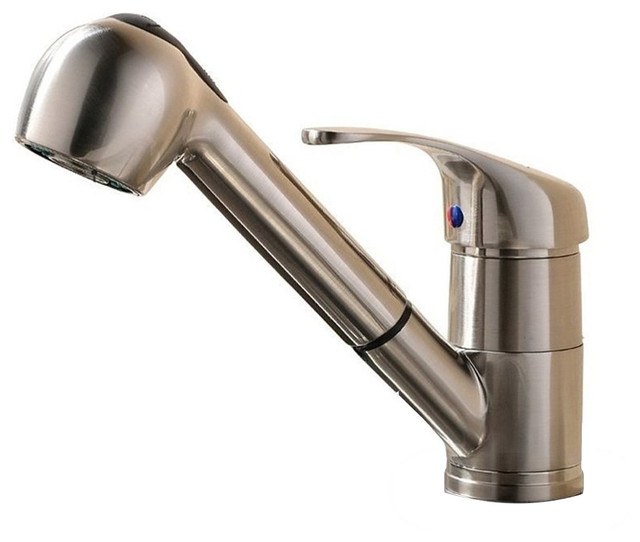 Ispring Lead Free Contemporary Single Handle Pull Down Kitchen Faucet