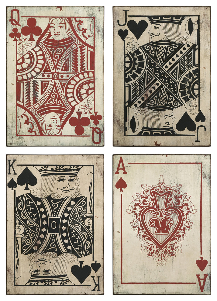 Home Garden Vintage Nautical Home Decor Posters Prints Set Of Ace Playing Cards Poker 5 Panel Canvas Wall Art Home Decor Poster Print Stbalia Ac Id