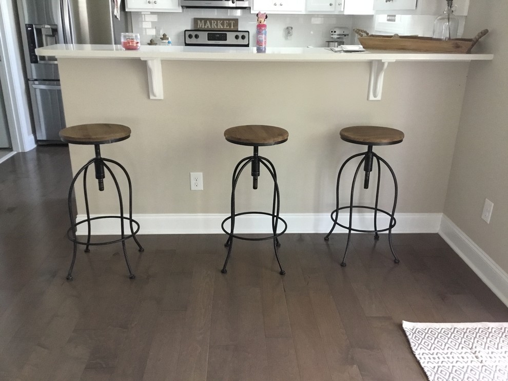 Corbels removal/repositioning on kitchen peninsula