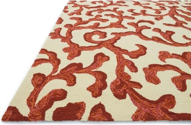 Hand Hooked Venice Beach Indoor/Outdoor Rug VENIVB-16IVCO, 2'-3