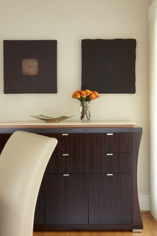 Dining room - transitional dining room idea in DC Metro
