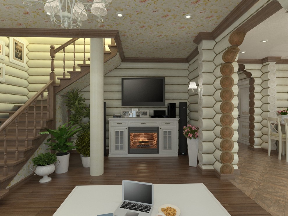 Интерьер бревенчатого дома в г. Кодинск