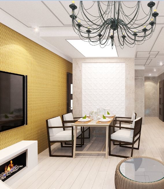 Двухкомнатная квартира.Современный стиль. Трехгорка.