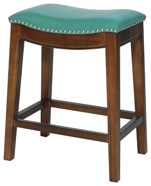 Elmo Bonded Leather Counter Stool Transitional Bar Stools And Counter Stools By New Pacific Direct Inc Houzz