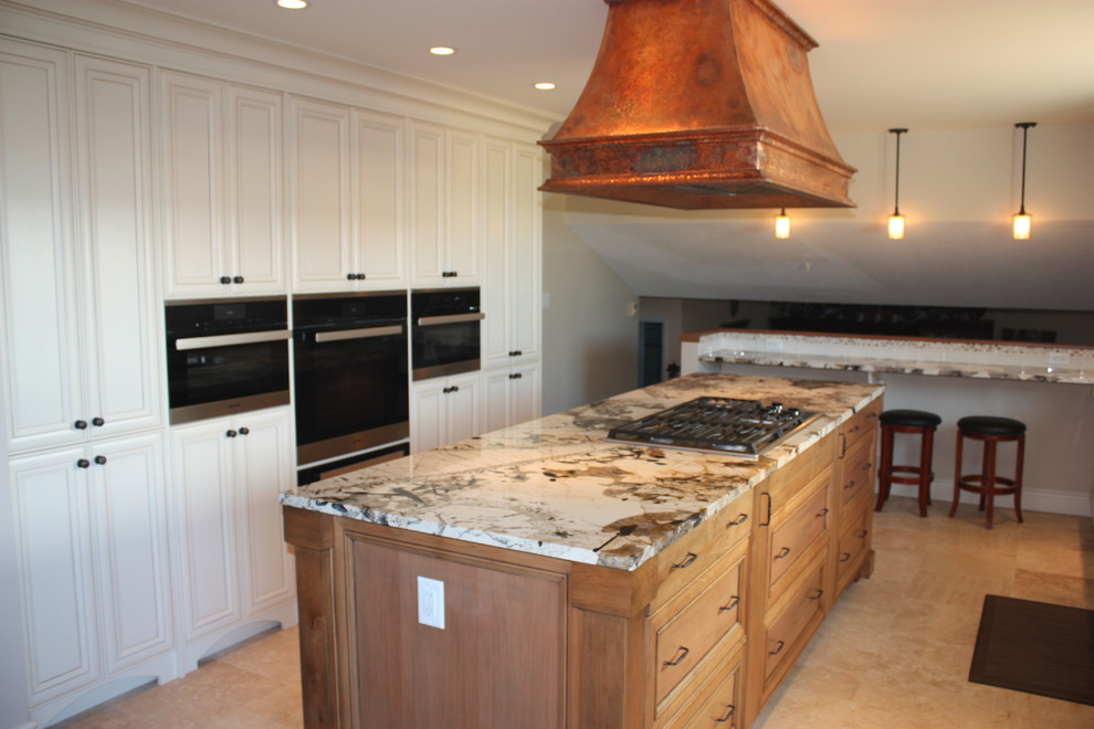 Example of a mountain style kitchen design in Vancouver