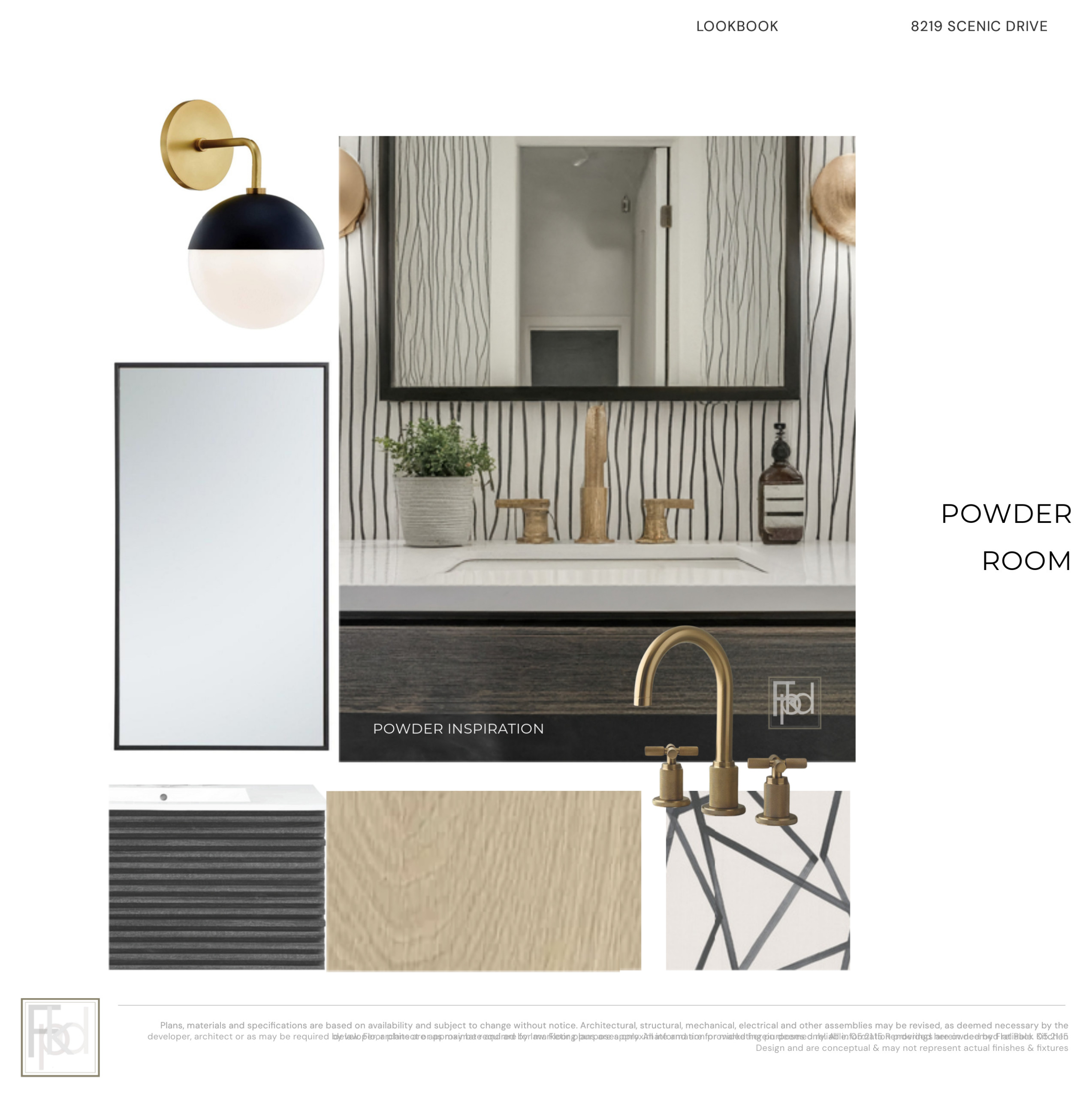 Look Book | Rendering | Powder Room
