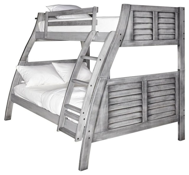 Easton Gray Bunk Bed Farmhouse Beds By Powell