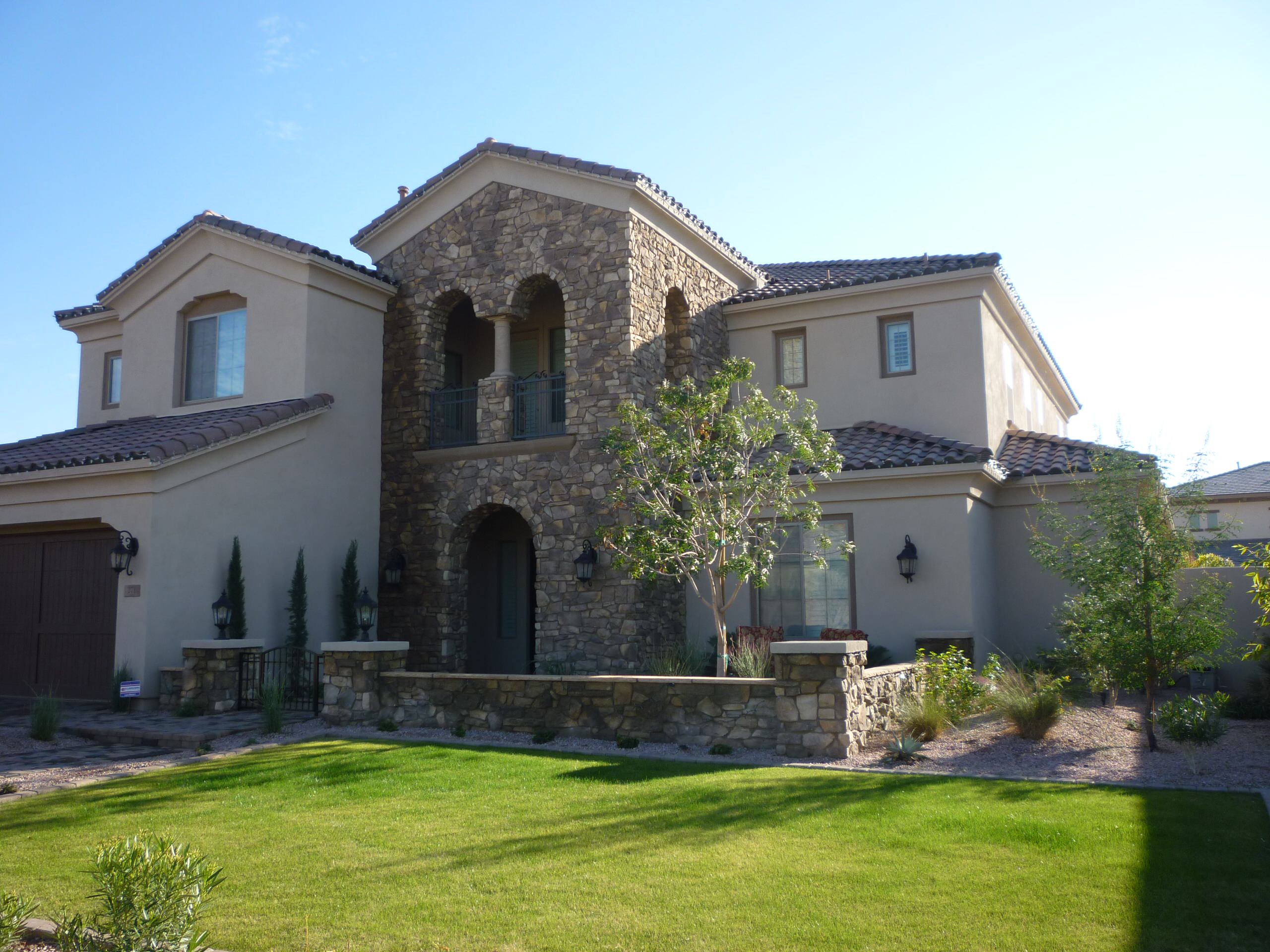 Front Landscape, Wall, & Stone Work