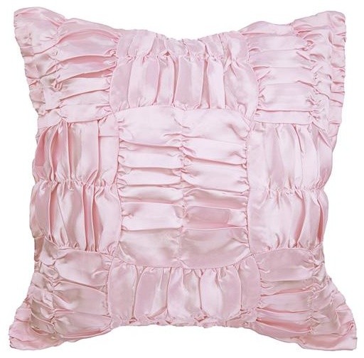 One Piece Euro Ruffled Shams Solid Cover Case Decorative Pillow 8 Colors