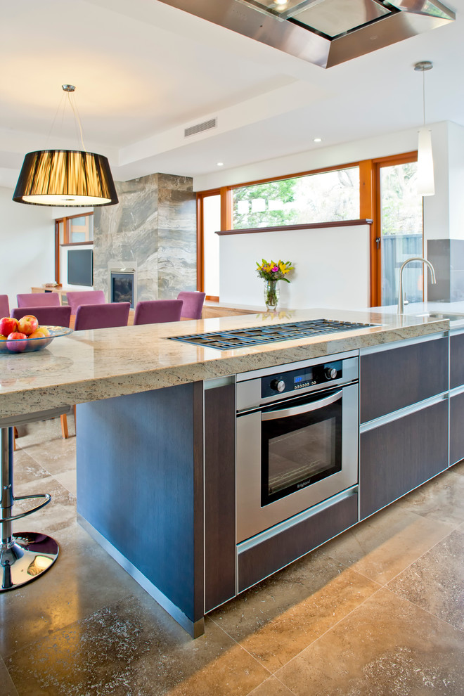 Inspiration for a contemporary kitchen in Perth with stainless steel appliances.