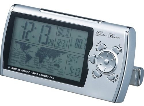 Global Atomic Radio Controlled Worldtime Travel Alarm Clock