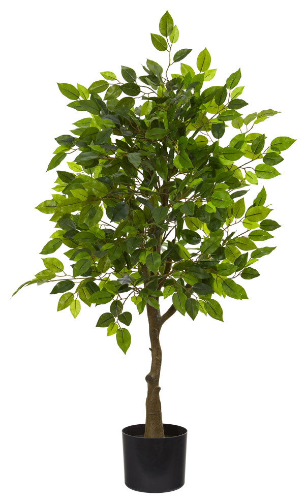 39" Ficus Artificial Tree Modern Artificial Plants And Trees by