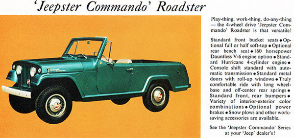Vintage Jeepster Commando-Wagoneer-Original print ad 8.5 X 11" 