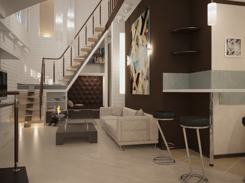 Квартира - студия двухуровневая