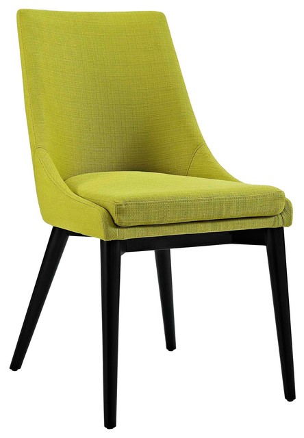 Viscount Upholstered Fabric Dining Side Chair, Wheatgrass