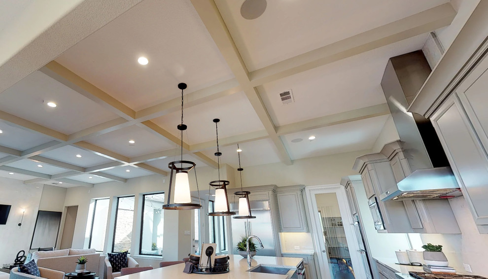 Faux Beams With Recessed Lights The Best Picture Of Beam