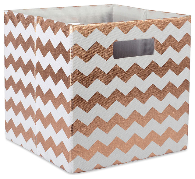 11x11x11 Home Organization, -Solid Off White Offices DII Hard Sided Collapsible Fabric Storage Container for Nursery