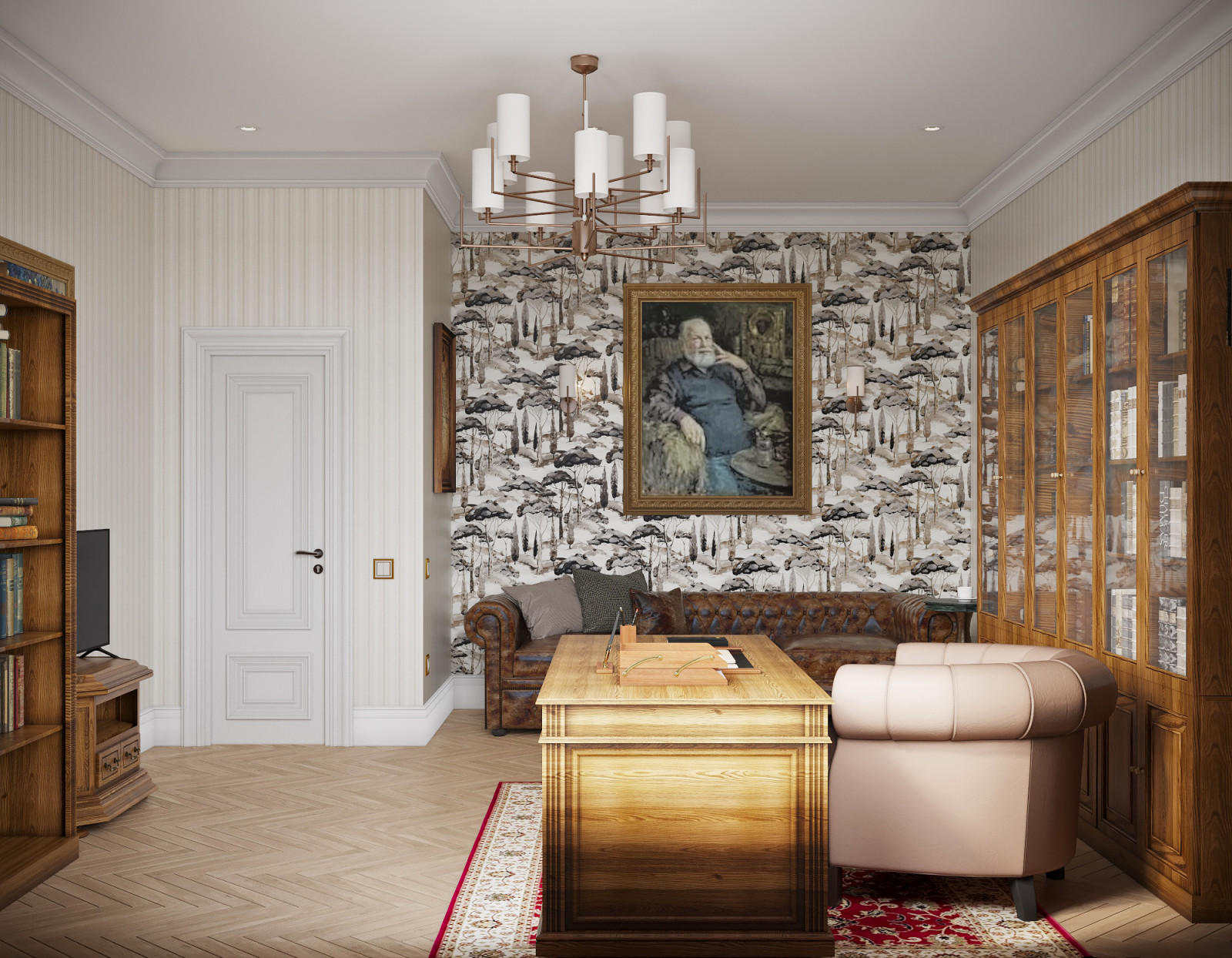 Дизайн проект квартиры с классической атмосферой