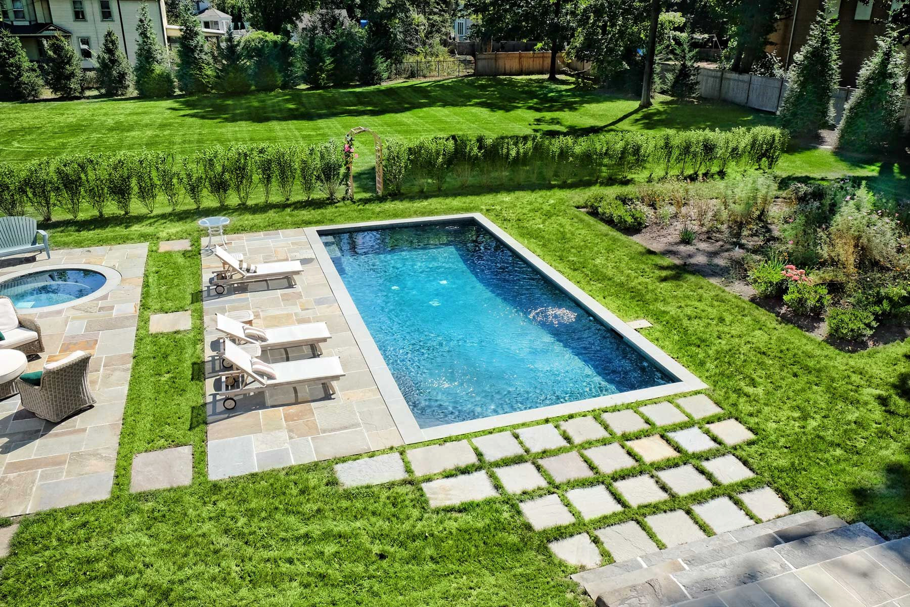 75 Farmhouse Pool Ideas You'll Love - January, 2026 | Houzz, image size:1800x1200