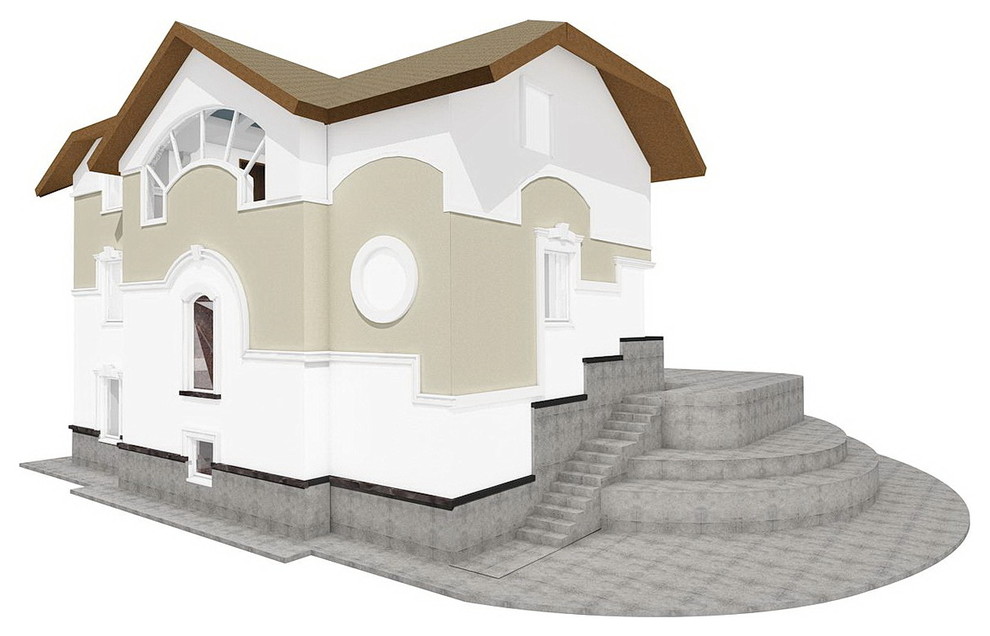 Эскизный проект фасада и интерьера