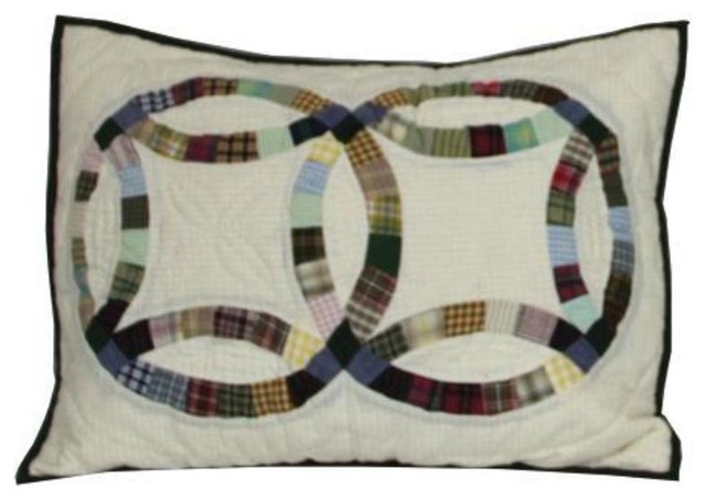 Country Wedding Ring Pillow Sham 27 X21 Farmhouse Pillowcases