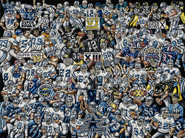 Dallas Cowboys Wall Art dallas cowboys tribute - nfl football fan art - contemporary Dallas Cowboys Wall Art dallas cowboys tribute - nfl football fan art - contemporary