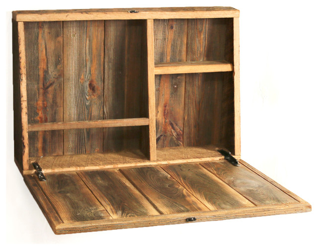 Drop Down Secretary Desk Made From Reclaimed Wood Rustic Desks
