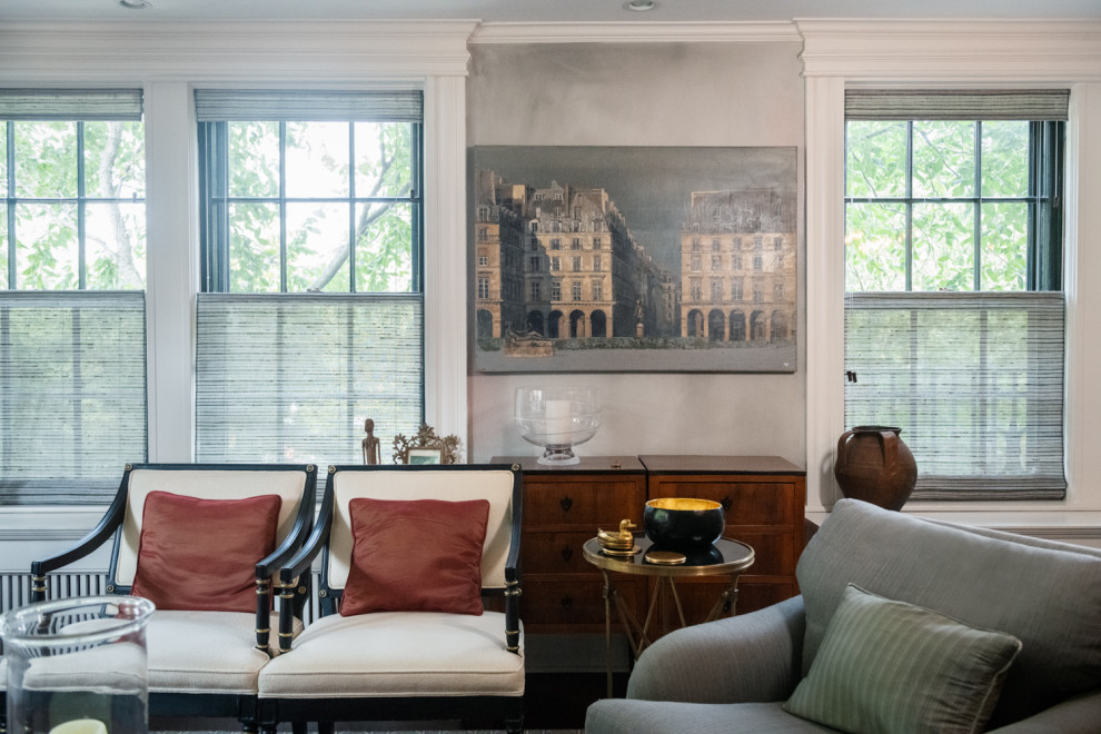 Transitional home design photo in Boston