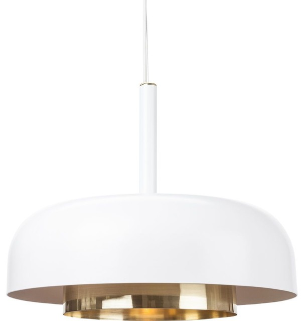 Nuevo Living Shaya Lighting Pendant, White Steel Metal - Scandinavian ...